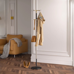 本心本来衣帽架挂衣架简约落地卧室简易衣服包双层置物架家用客厅