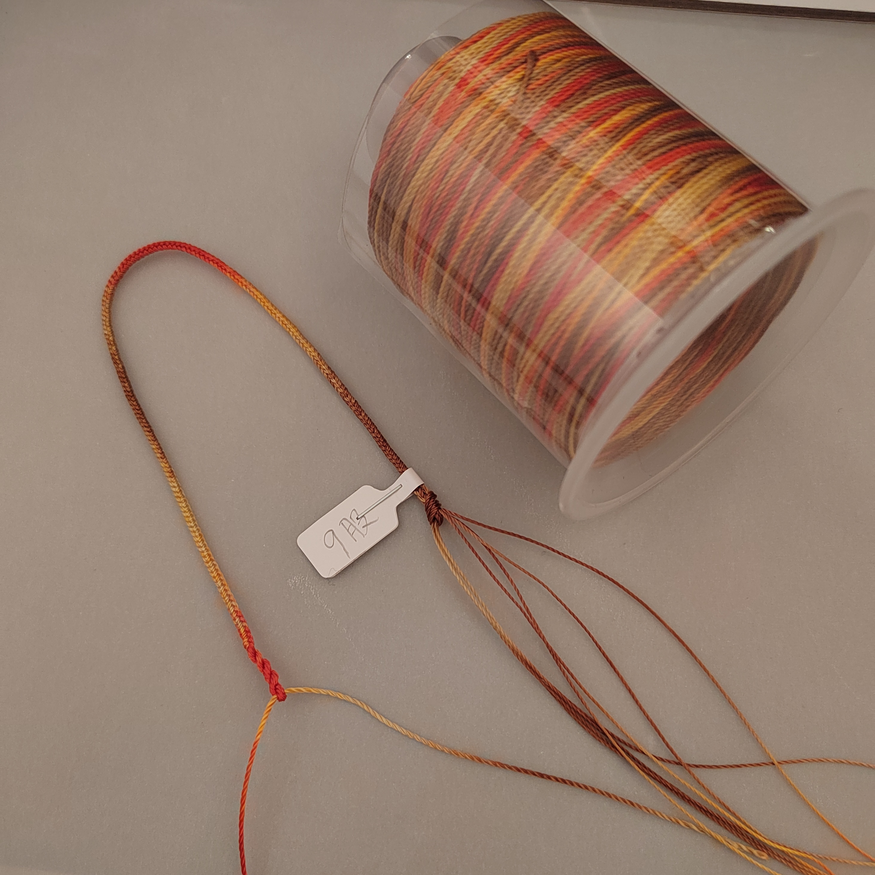 2026年新色积土成金色12 15 18 股线编织段染线手链五彩绳渐变色