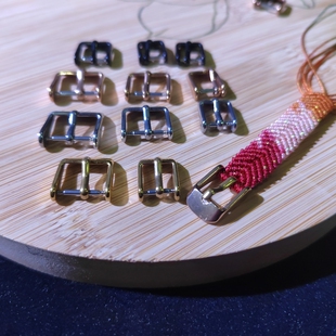 8mm10mm不锈钢优质手表扣头腰带固定针扣手绳diy编绳手链扣头配件