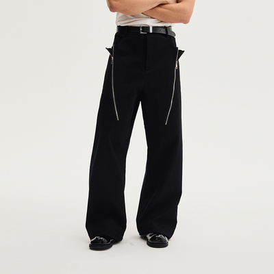 southstudio设计感侧拉链休闲裤