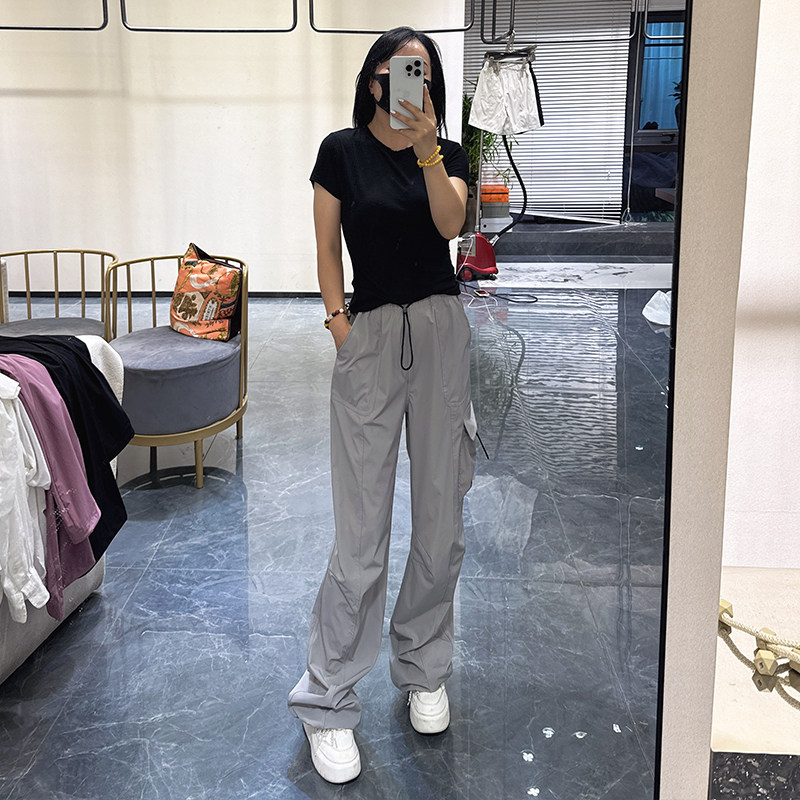 suwona男女同款特惠多巴胺彩色休闲阔腿裤韩系百搭时尚工装裤长裤