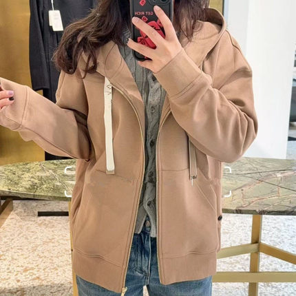 2026早春新款女装抽绳连帽休闲卫衣外套