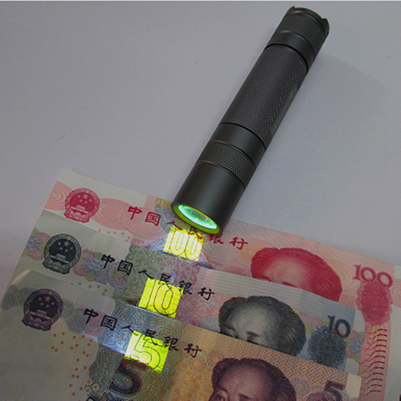 5w365nm紫外线验钞手电筒 紫光uv灯照烟酒防伪琥珀荧光灯检测纤维