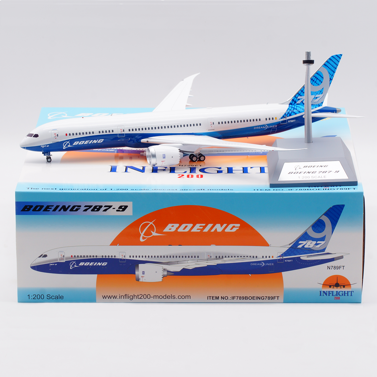 波音原廠涂裝飛機模型合金B787-9