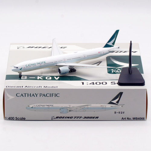 国泰航空飞机模型合金B777-300ER