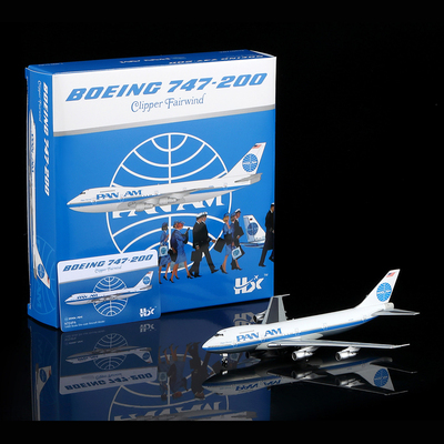 泛美航空合金飞机模型波音B747-1