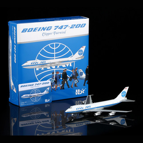 泛美航空合金飞机模型波音B747-1