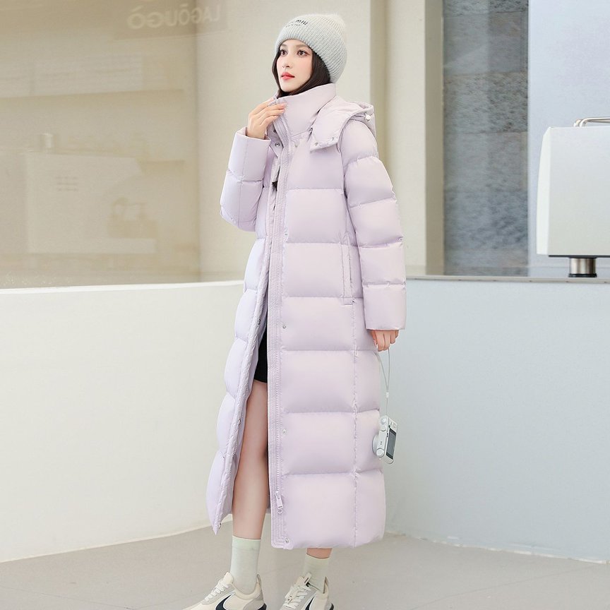 2026年新款直筒羽绒服女加厚保暖超长款到脚踝东北抗寒外套简约款