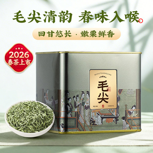 五虎正宗信阳毛尖茶绿茶茶叶罐装