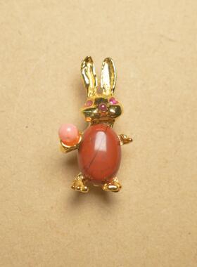胸针swoboda天然矿石中古首饰
