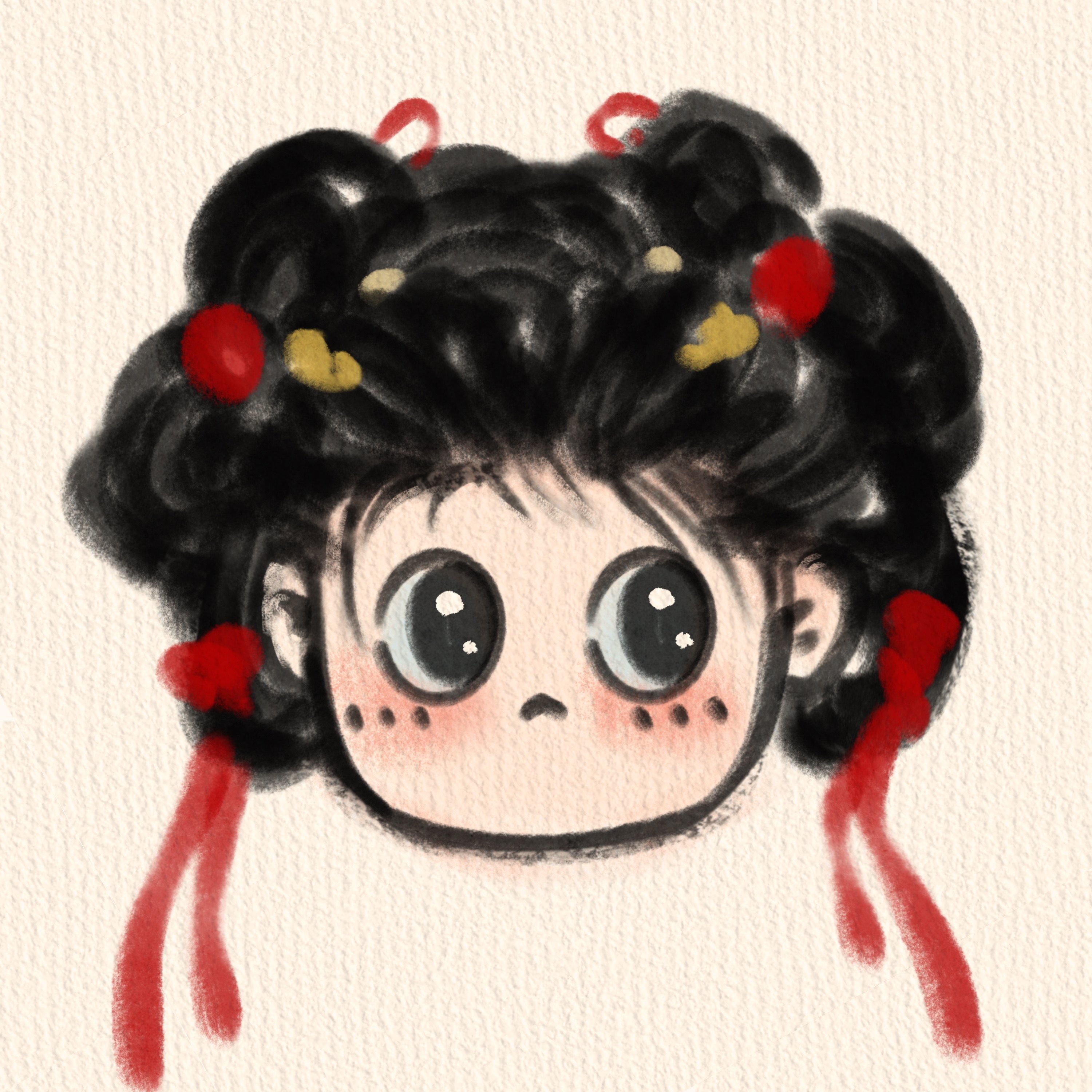 原创可爱卡通头像定制手绘真人漫画动漫风格儿童插画设计情侣绘画