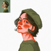 手绘头像定制真人照片卡通q版 情侣头像漫画约稿速写素描肖像代画