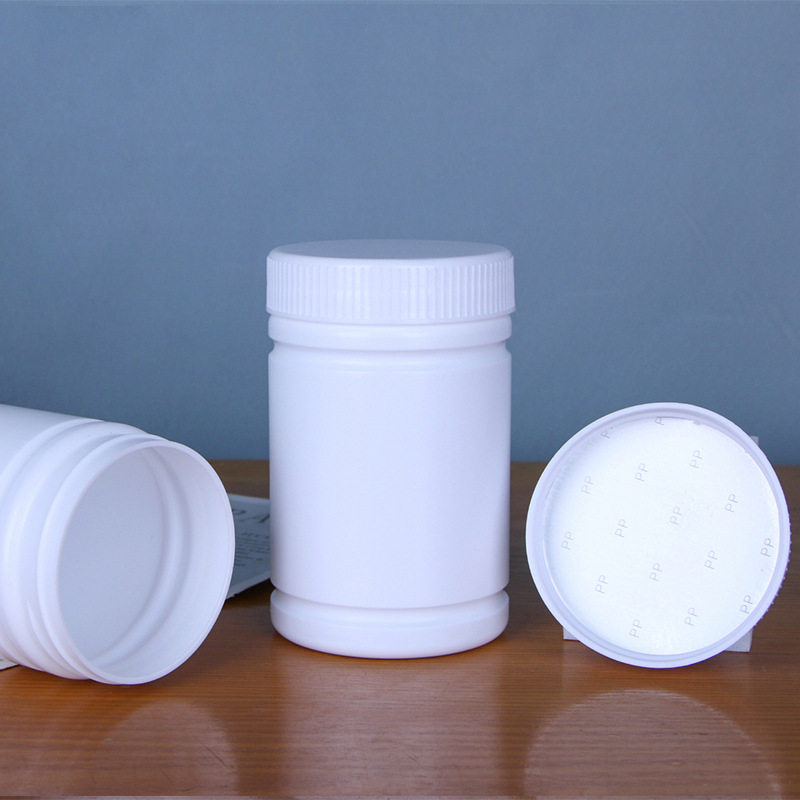 厂家300ml500ml竹节塑料桶pe胶囊瓶粉末瓶分装瓶广口塑料瓶