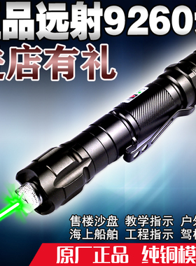 强光大功率远射绿色手电筒逗猫红外线教练镭射灯教鞭售楼笔激光灯