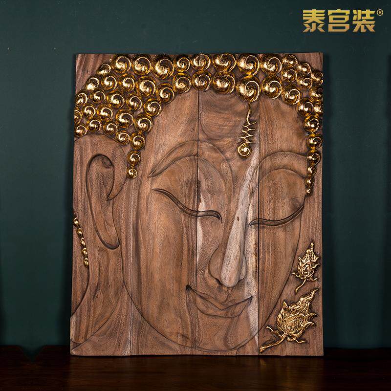 会所佛脸东南亚泰式墙上装饰品