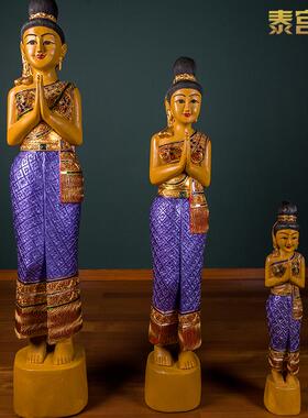 泰式餐厅SPA按摩店落地摆件