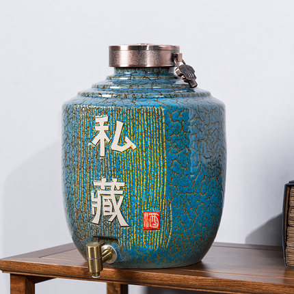 景德镇陶瓷酒坛子家用高级白酒缸酒罐密封酒壶30斤50斤泡酒瓶专用