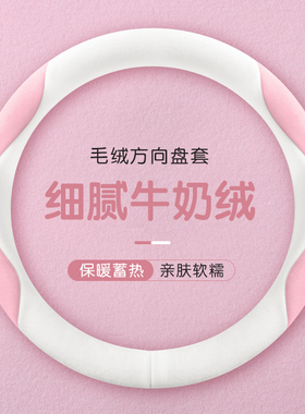 冬季毛绒盛昊佩奇plus极星极锐S10星光F8MINI电动四轮车方向盘套