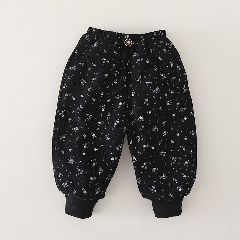 儿童棉裤冬加绒加厚女童裤子一条过冬休闲裤男宝宝束脚裤保暖洋气