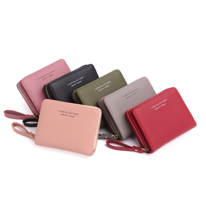 2022ins新款拉链三折女士钱包时尚韩版小清新可爱学生短款零钱包