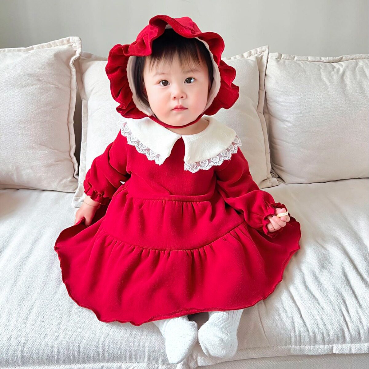 年货百搭婴儿衣服a类秋冬2026婴童秋季新生儿复古宝宝爬服ins