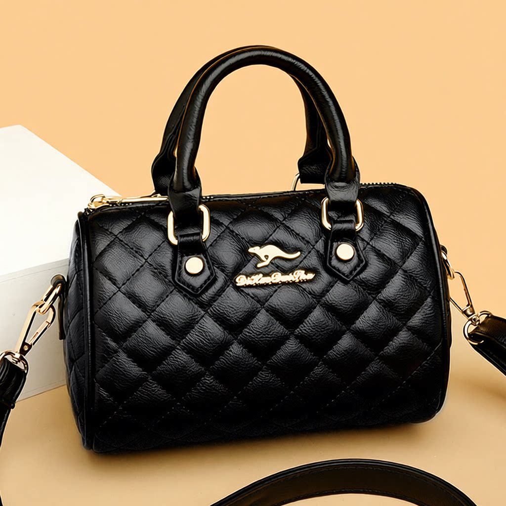 女包新款手提小包菱格枕头包外贸单肩包包大容量女波士顿包