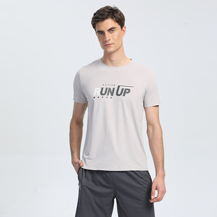 印花休闲短袖 夏季 时尚 半截袖 现货批F 男子运动跑步速干衣T恤打底衫