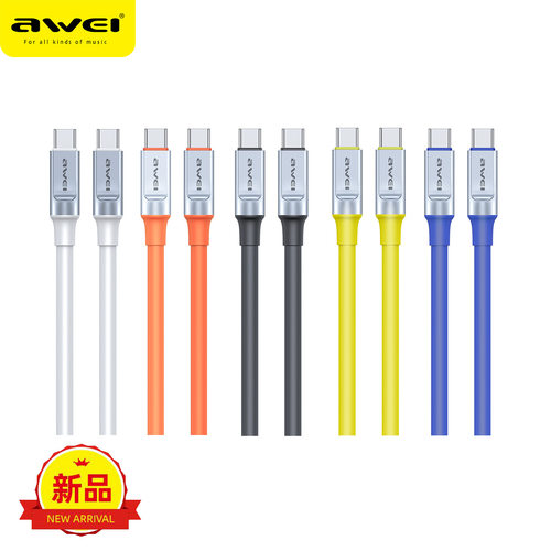 AWEI用维结实不易断缤纷充电线智能快充60W华为适用数据线CL-225