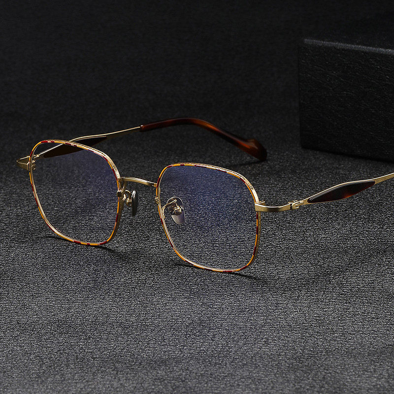 新款方框纯钛板材复古时尚百搭眼镜架商务男女同款可配近视眼镜片,ZIPPO/瑞士军刀/眼镜,防蓝光镜,淘宝优惠券,粉丝福利购,淘宝优惠卷