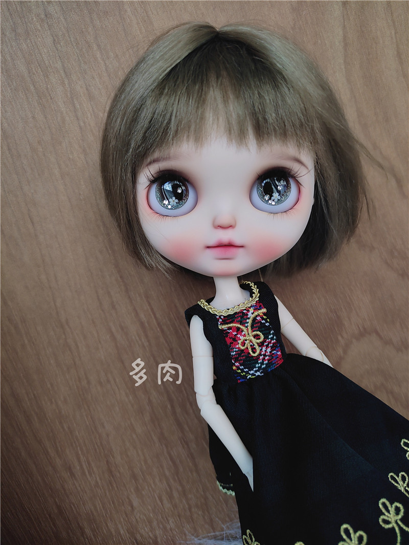 blythe小布娃娃改娃仪仗队 多肉改妆