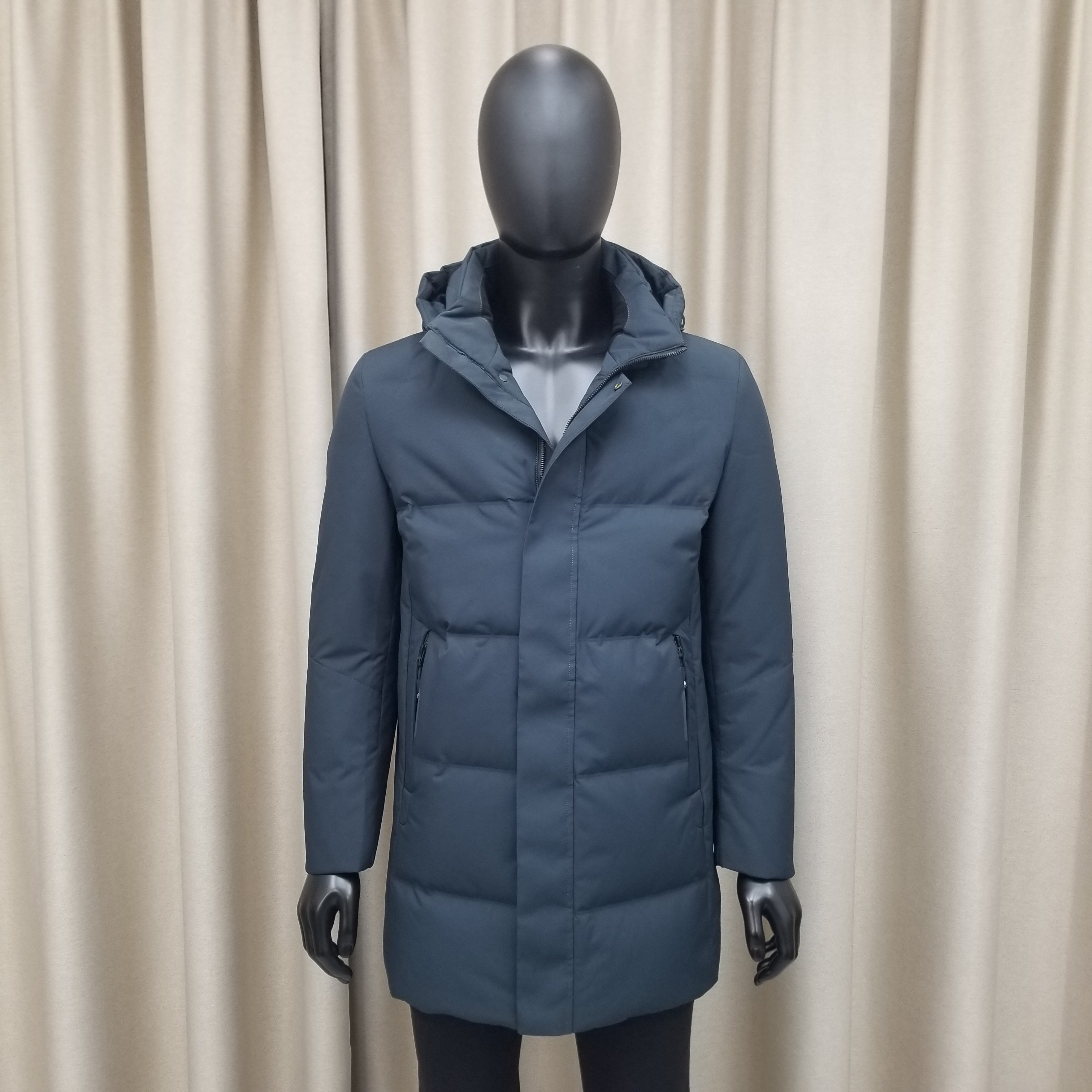 【普洛克】新款 男鸭绒羽绒服商务中长款带帽中老年风衣外套上衣2