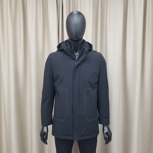 普洛克男装新款 白鹅绒带帽羽绒服加厚中老年冬外套商务上衣夹克2