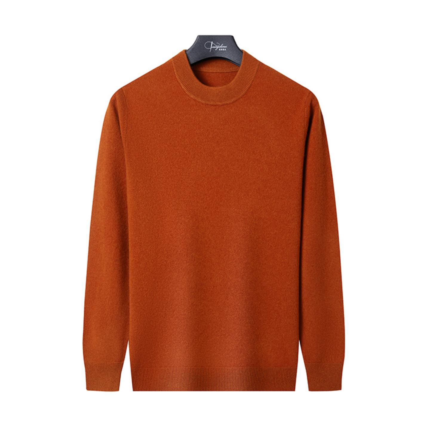 普洛克正品款羊毛羊绒衫男士半高领长袖针织毛衣休闲百搭打底衫厚