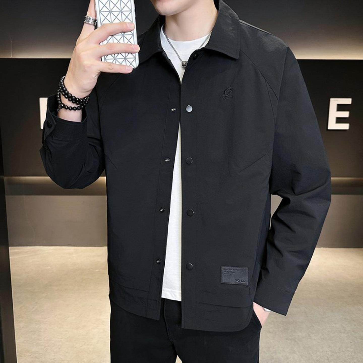 普洛克正品男装 春季爆款时尚休闲夹克长袖外套商务休闲商务休闲