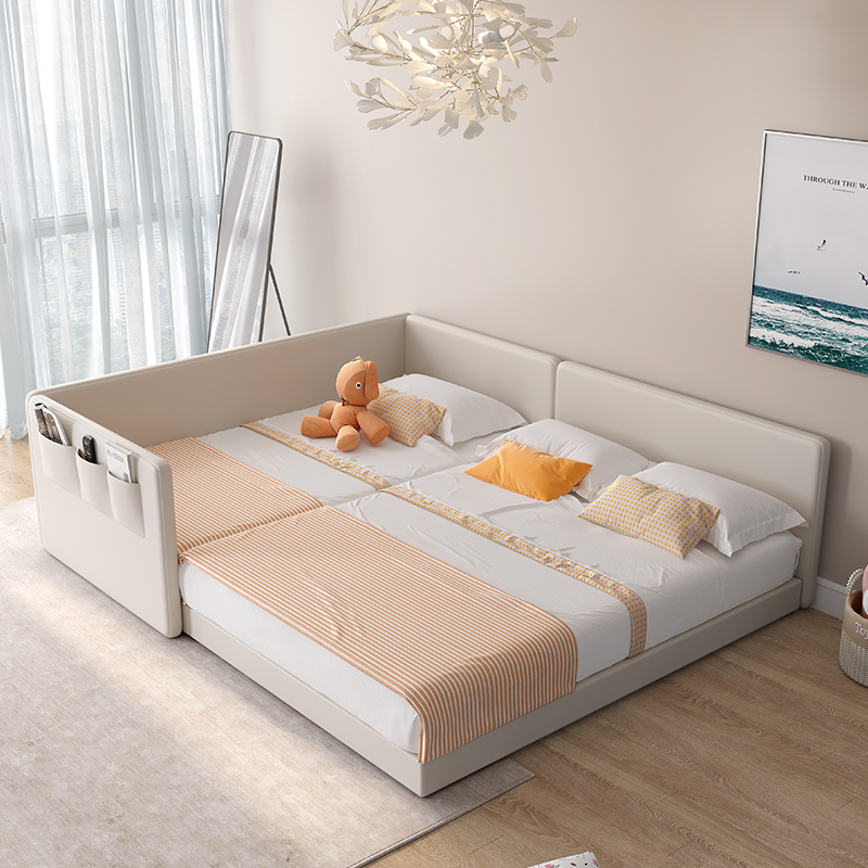 二胎家庭亲子床一家四口3米大床