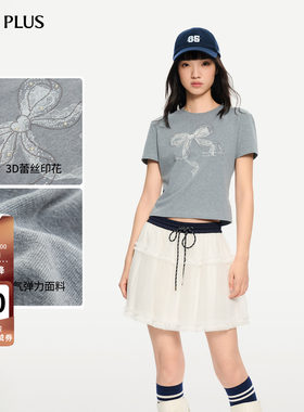 FIVEPLUS宽松短袖T恤女