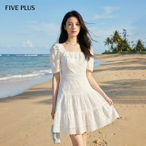 FIVEPLUS收腰显瘦A字裙