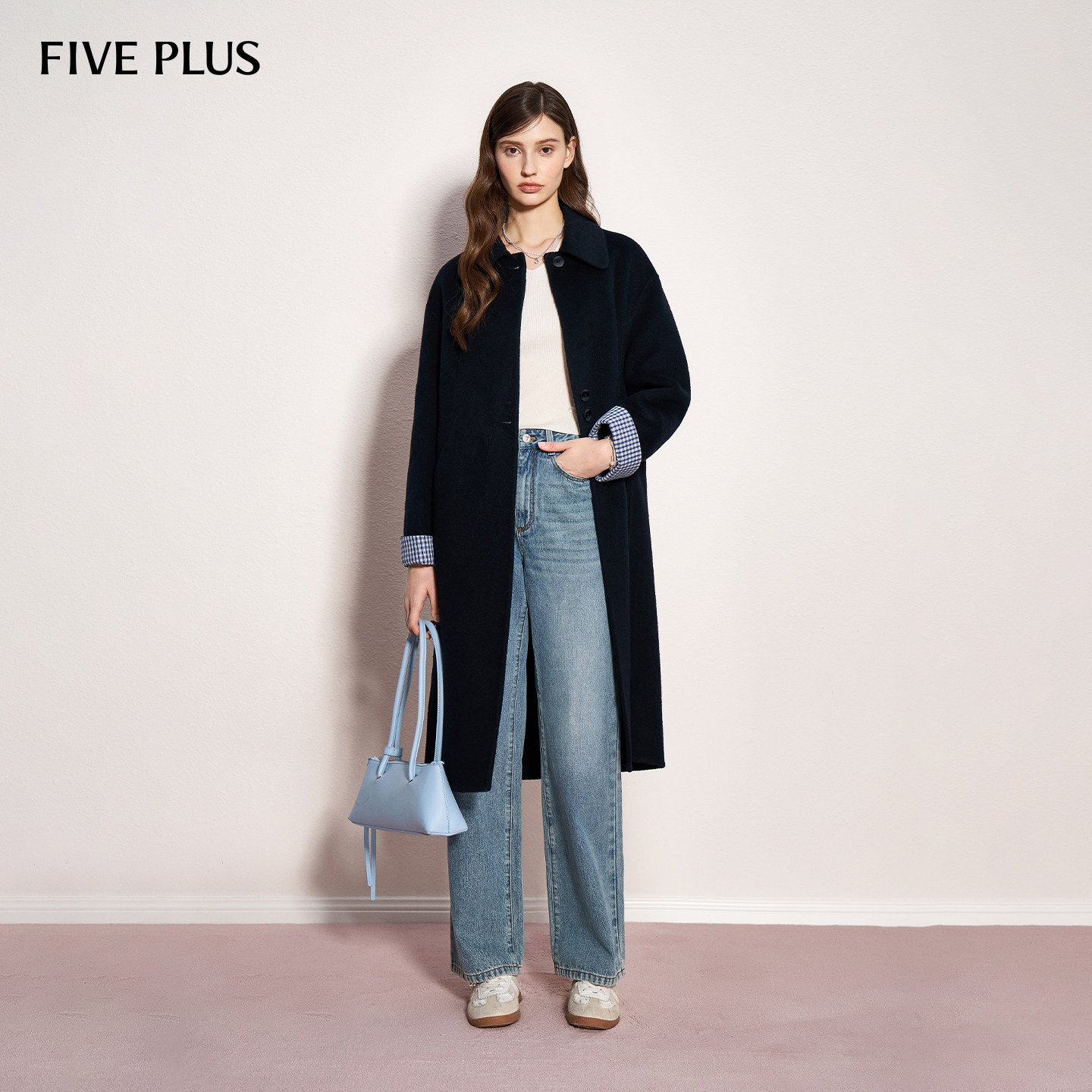 FIVEPLUS通勤羊毛双面呢大衣2