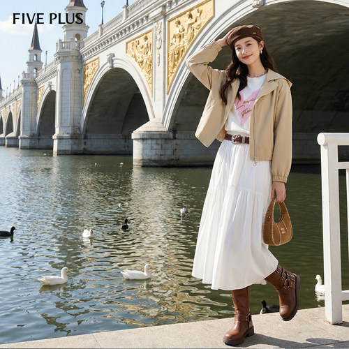 FIVEPLUS连帽百搭夹克外套