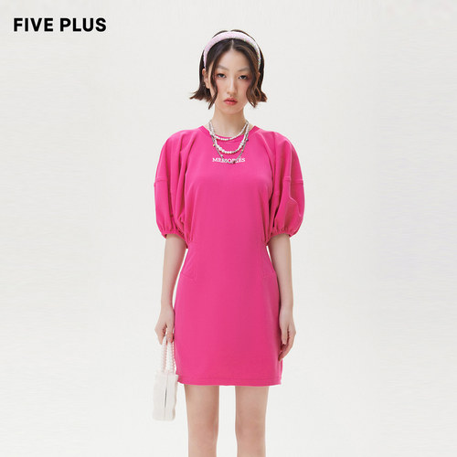 复古小众FivePlus灯笼袖