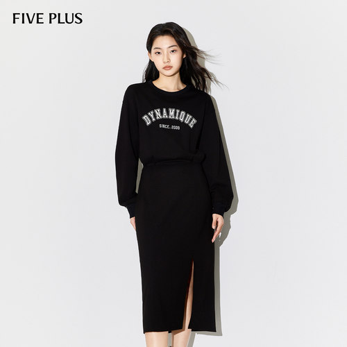 FivePlus通勤风休闲连衣裙
