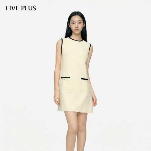 裙子FivePlus小香风无袖短款