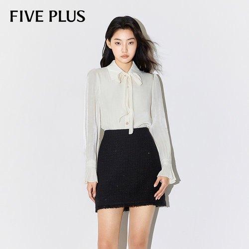 FivePlus设计感复古长袖衬衫