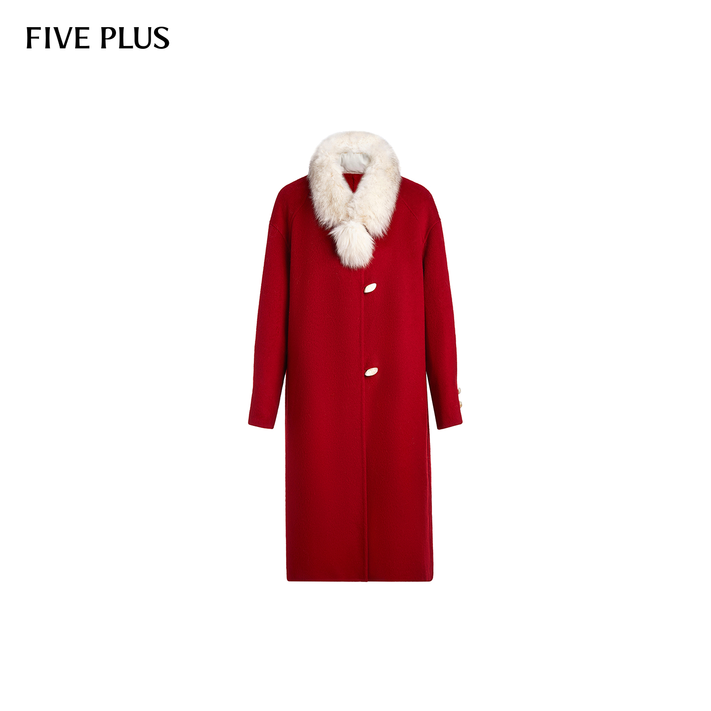 FIVEPLUS羊毛双面呢大衣