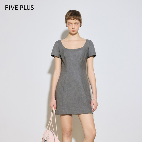 FIVEPLUS复古款连衣裙26春新品