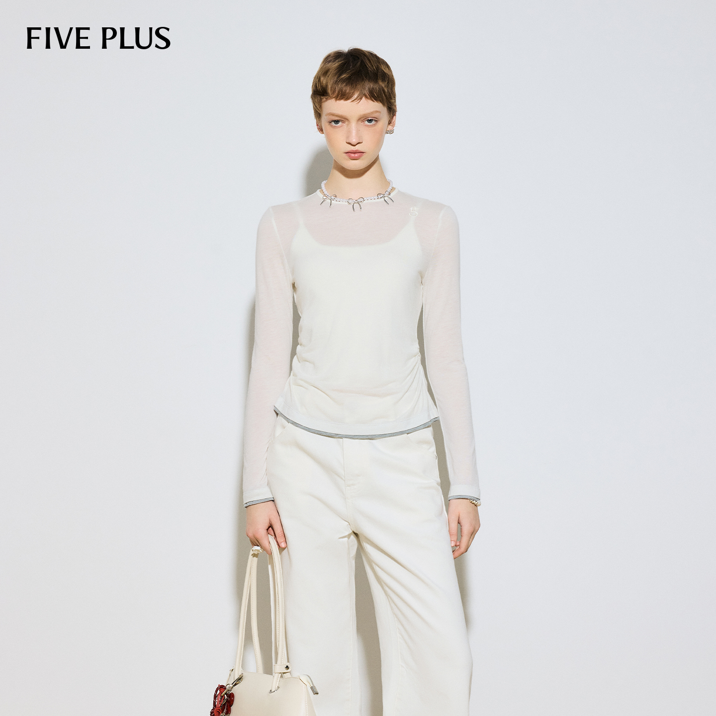 FIVEPLUS长袖T恤女上衣