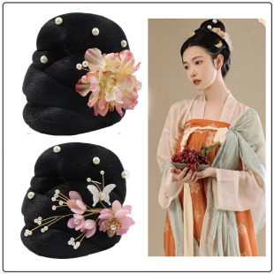 北宋造型发髻古风发包古装汉服假发头饰梦华录刘亦菲同款发型