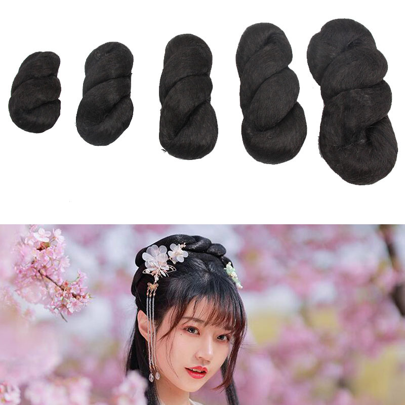 无底座发包纯发丝汉服假发字古装