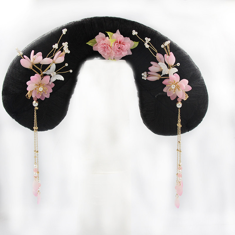 清朝旗头成人格格皇后贵妃福晋头饰延禧攻略宫廷演出假发饰品