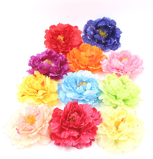 古装假发配饰牡丹花舞台戏剧演出头饰唐清朝贵妃格格福晋头花大朵